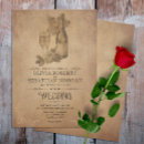 Recherche de vieux parchemin invitations Rustique