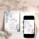 Recherche de de gris bleu mariage invitations Calligraphie