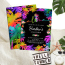 Recherche de couleurs néon invitations Tropical