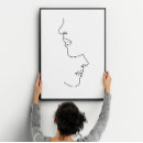 Recherche de visage abstrait posters Minimaliste