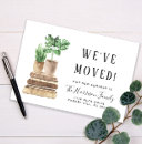 Recherche de we have moved cartes postales Watercolor