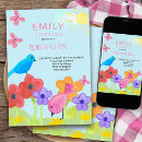 Recherche de oiseau coloré invitations Pour enfants