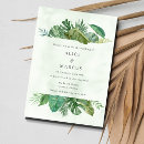 Recherche de palm leaf mariage invitations Tropical