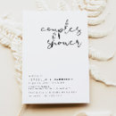 Recherche de douche de couples invitations Noir et blanc