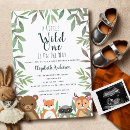 Recherche de wild one baby shower invitations Renard