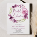 Recherche de purple floral bridal shower invitations Pour eux