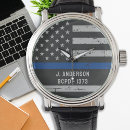 Recherche de drapeau américain montres Policier