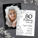 Recherche de white floral invitations Fête d'anniversaire