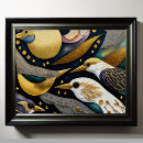Suche nach abstrakter vogel poster Schwarz