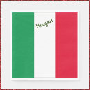 Recherche de de cuisine de drapeau serviettes Italie