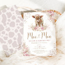 Recherche de cow anniversaire invitations Girl