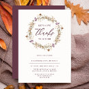 Recherche de wreath thanksgiving invitations Élégant