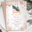 Recherche de sleigh invitations Rose et or