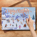 Recherche de patinage de glace puzzles Village de noël