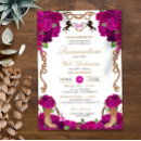 Recherche de fuchsia quinceanera invitations Charra