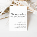 Recherche de nous nous marions invitations Noir et blanc