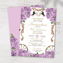 Recherche de lavender quinceanera invitations Élégant