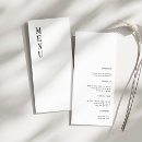 Recherche de mariage menus Contemporain