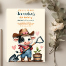 Recherche de vache anniversaire invitations Rustique