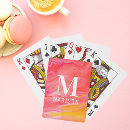 Recherche de chic jeux de cartes Monogrammé