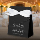 Recherche de faveur mariage ballotins Noir et blanc