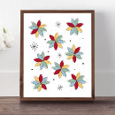 Recherche de fleurs abstraites posters Rétro
