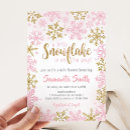 Recherche de gold snowflakes invitations Rose