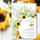 Recherche de sunflower anniversaire invitations Été