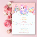 Recherche de magical unicorn invitations Rose