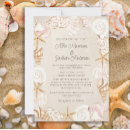 Recherche de seashell mariage invitations Sable