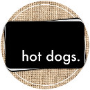 Recherche de hot dogs cartes visite Cuisinier