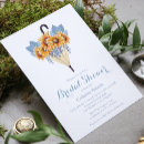 Recherche de douche nuptiale de tournesol bleu invitations Botanique
