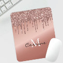Recherche de goutte tapis souris Or rose