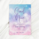 Recherche de cloud baby shower fille invitations Nuages