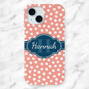 Recherche de pois rose et blanc iphone coques Motif