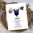 Recherche de sailor baby shower invitations Ancre