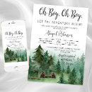 Recherche de woodland baby shower garçon invitations Oh mon garçon