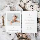 Recherche de rose gold baptême invitations Baby girl
