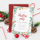 Recherche de gold foil noël invitations Moderne