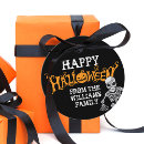 Recherche de halloween ballotins étiquettes Jack o' lantern