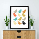 Recherche de oiseau orange posters Abstrait