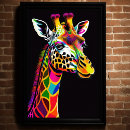 Recherche de girafe colorée posters Dessin