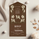 Recherche de menu élégant de mariage invitations Floral