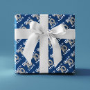 Recherche de bleu et argent papier cadeau Moderne