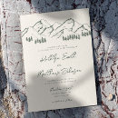 Recherche de vert sapin mariage invitations Rustique