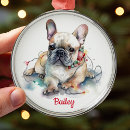 Suche nach niedliche französische bulldogge ornamente Weihnachten
