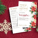 Recherche de poinsettia mariage invitations Rouge