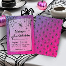 Recherche de araignées invitations D'anniversaire d'halloween