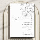 Recherche de black and white fiançailles invitations Minimaliste