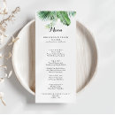 Recherche de feuille de palmier mariage menus Mariée